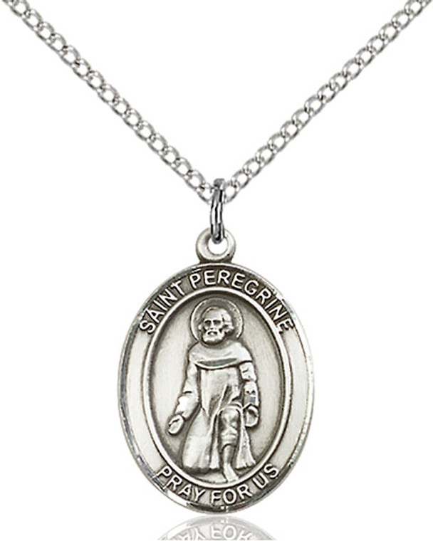 Sterling Silver Medal St. Peregrine