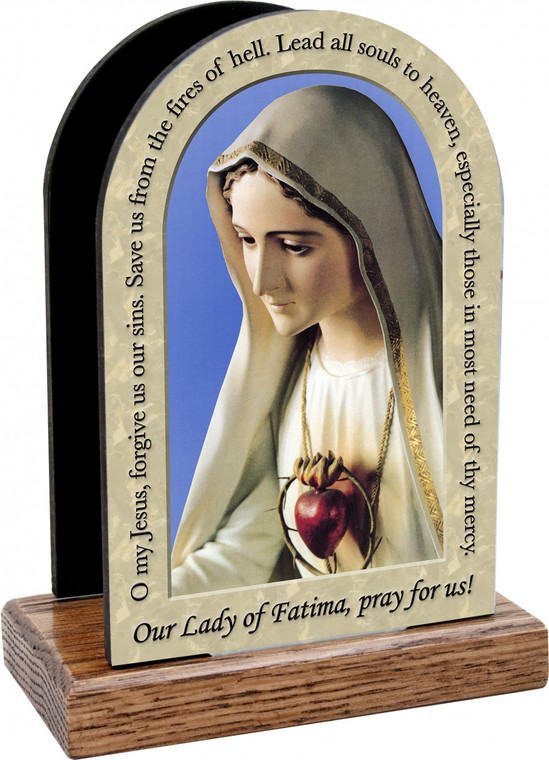 Our Lady of Fatima Prayer Table Organizer (Vertical)