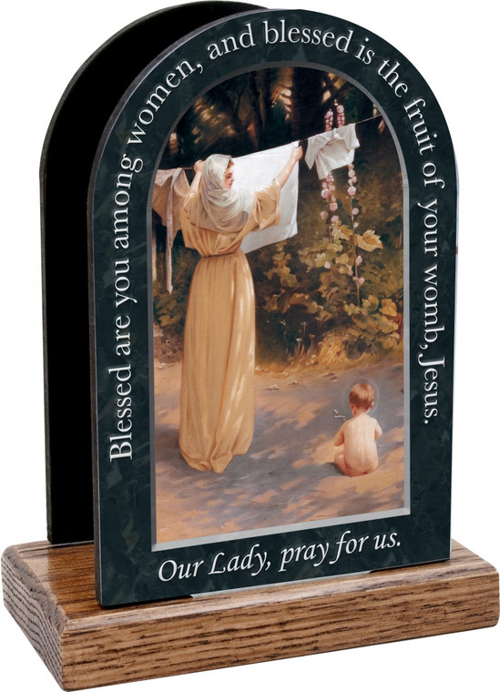 Polish Madonna Prayer Table Organizer (Vertical)