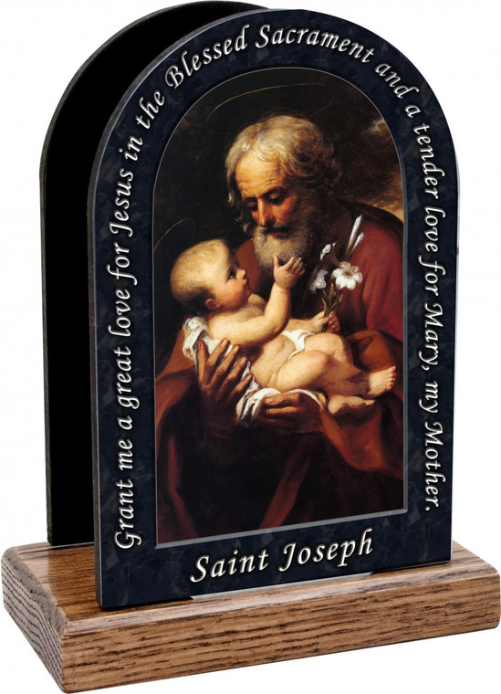 St. Joseph (Older) Prayer Table Organizer (Vertical)