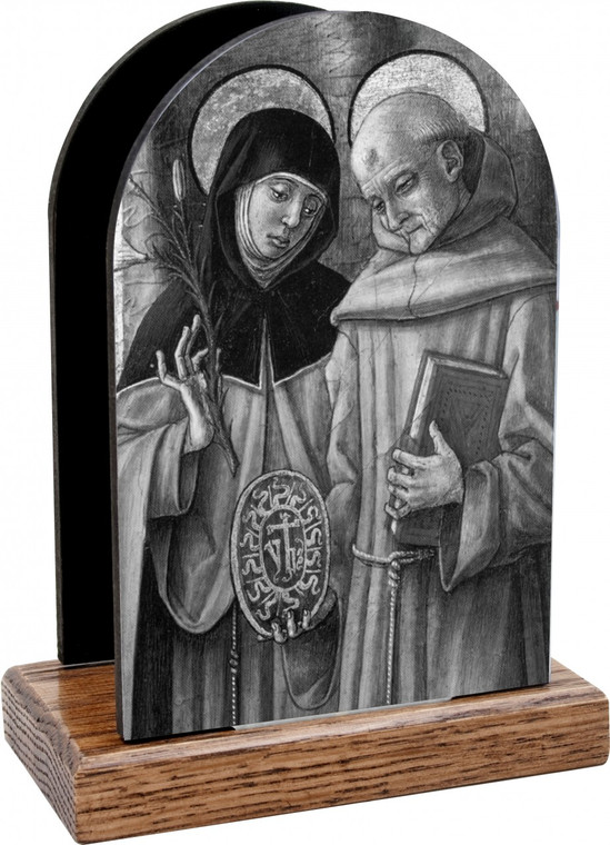 Sts. Catherine and Bernardino Table Organizer (Vertical)