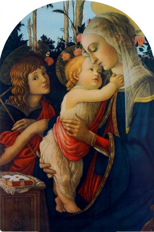 Virgin and her Child Arched Magnet