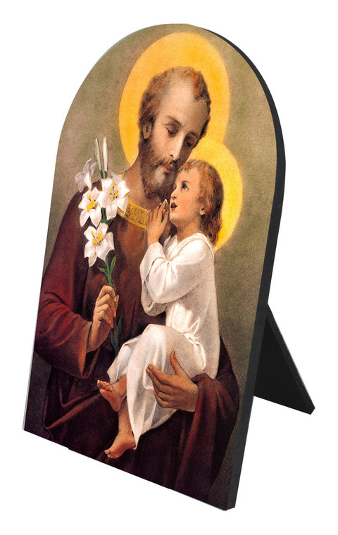 St. Joseph (Younger) Arched Desk Plaque