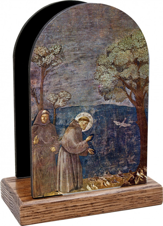 St. Francis with Birds Table Organizer (Vertical)