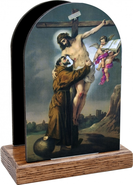 St. Francis with Christ Table Organizer (Vertical)