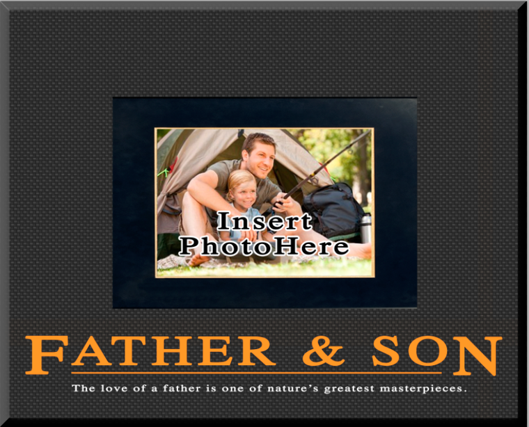 "Father & Son" Picture Frame