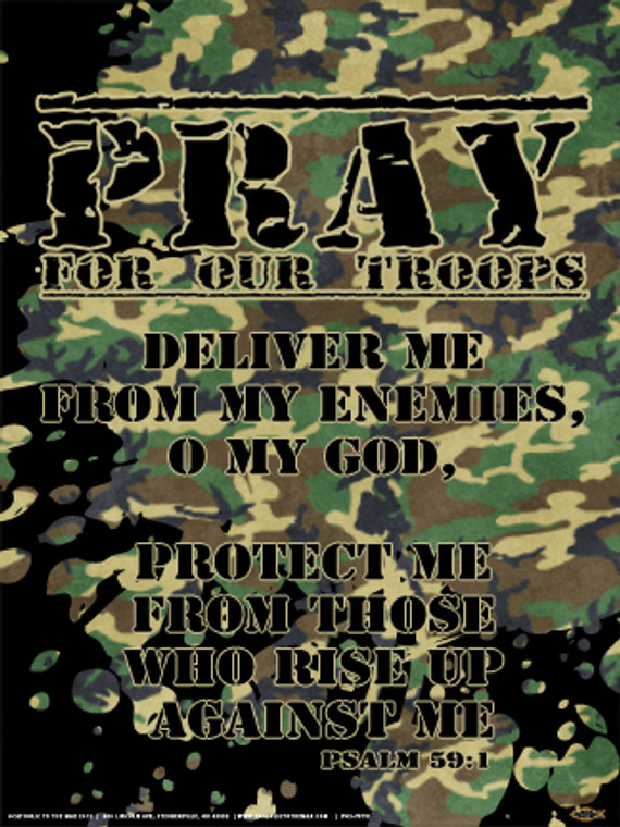 Pray for Our Troops Poster