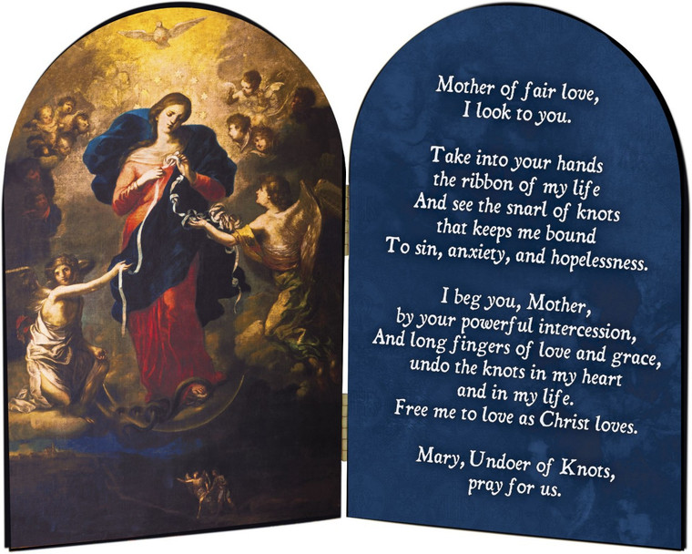 Mary Undoer of Knots General Prayer Arched Diptych