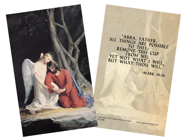 Agony in the Garden Holy Card