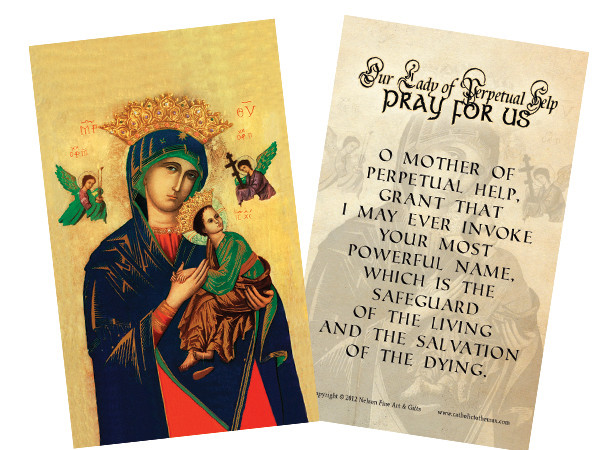 Mother of Perpetual Help Holy Card