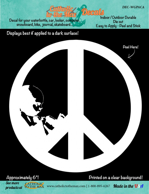 Give Peace a Chance (White) Decal