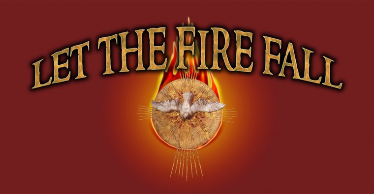 Let the Fire Fall (red) Vinyl Bumper Sticker