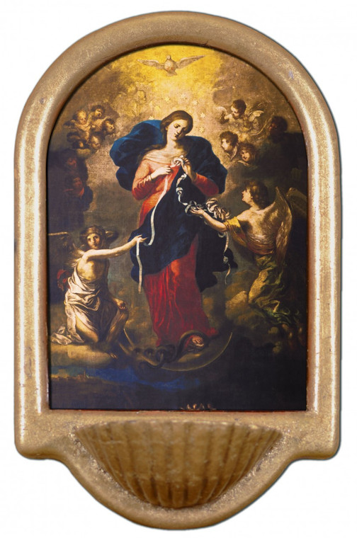 Mary Undoer of Knots Holy Water Font