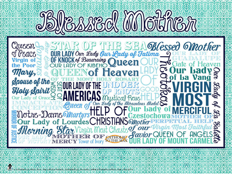 Titles of Mary Quote Poster