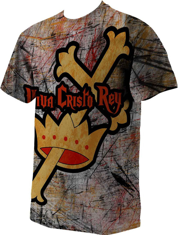 Viva Cristo Rey Graphic Poly T Shirt
