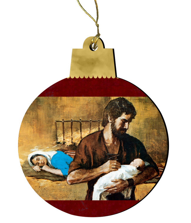 Holy Family Gift Wood Ornament