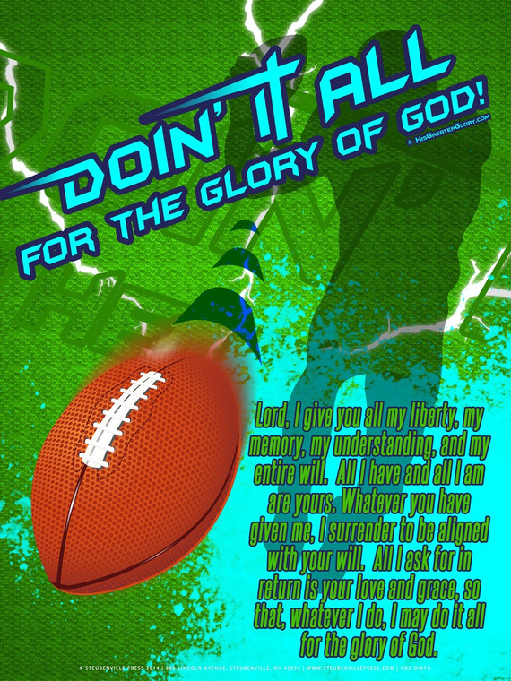 "Doing It All" Football Poster "Doing It All" Football Poster