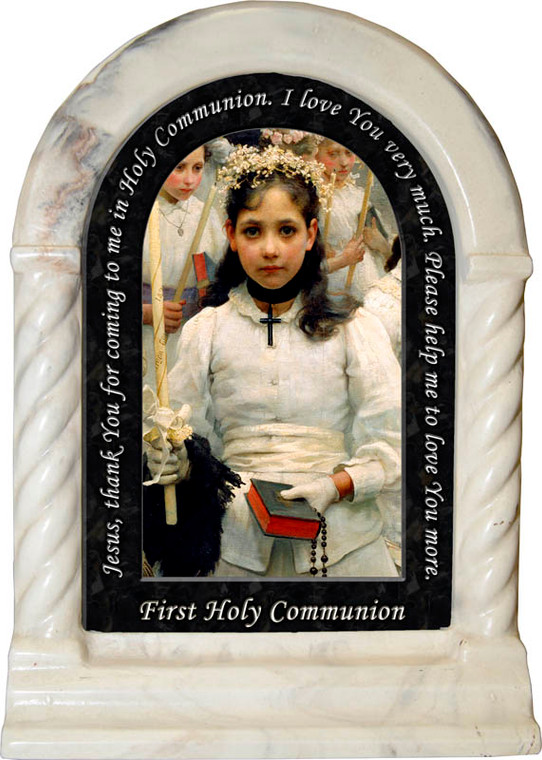 After the First Holy Communion (Detail 1 Girl) Prayer Desk Shrine
