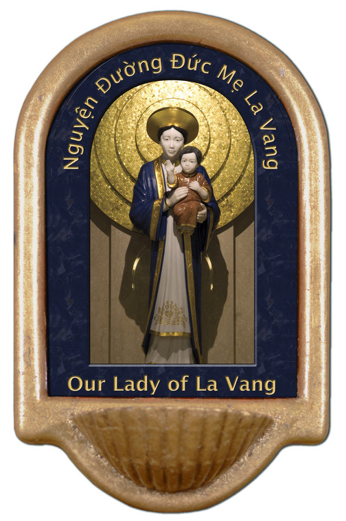 Our Lady of La Vang Holy Water Font Our Lady of La Vang Holy Water Font