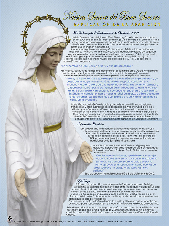 Spanish Our Lady of Good Help Apparition Explained Poster