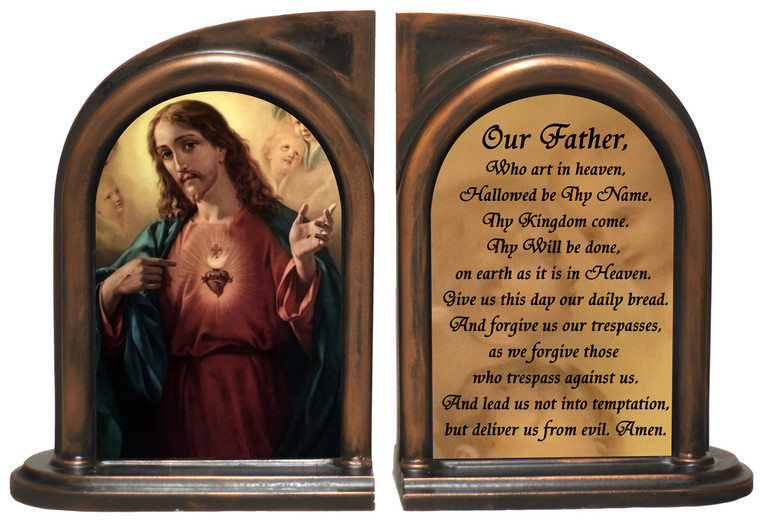 Sacred Heart of Jesus Bookends