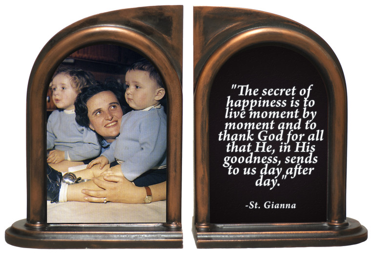 St. Gianna Molla Bookends