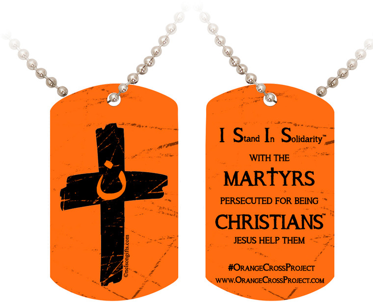 Orange Cross Project Martyr Solidarity Dog Tag