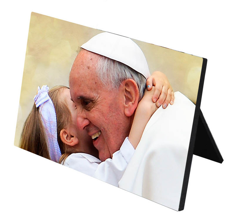 Pope Francis with Child Desk Plaque Pope Francis with Child Desk Plaque
