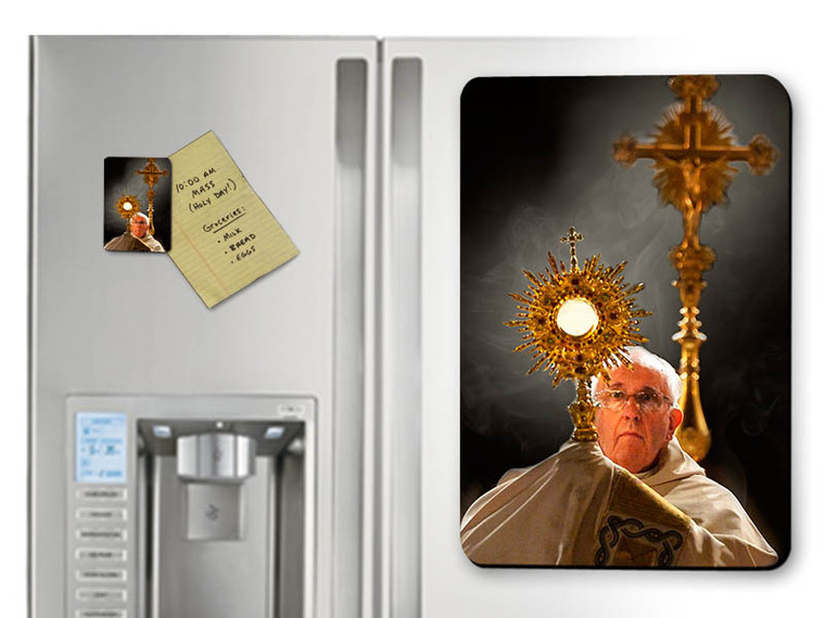 Pope Francis with Monstrance Magnet