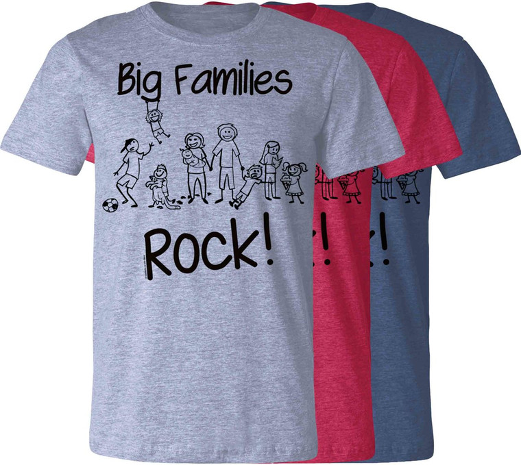 Big Families Rock T-Shirt