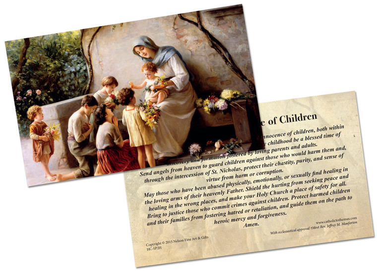 Prayer Card for the Innocence of Children