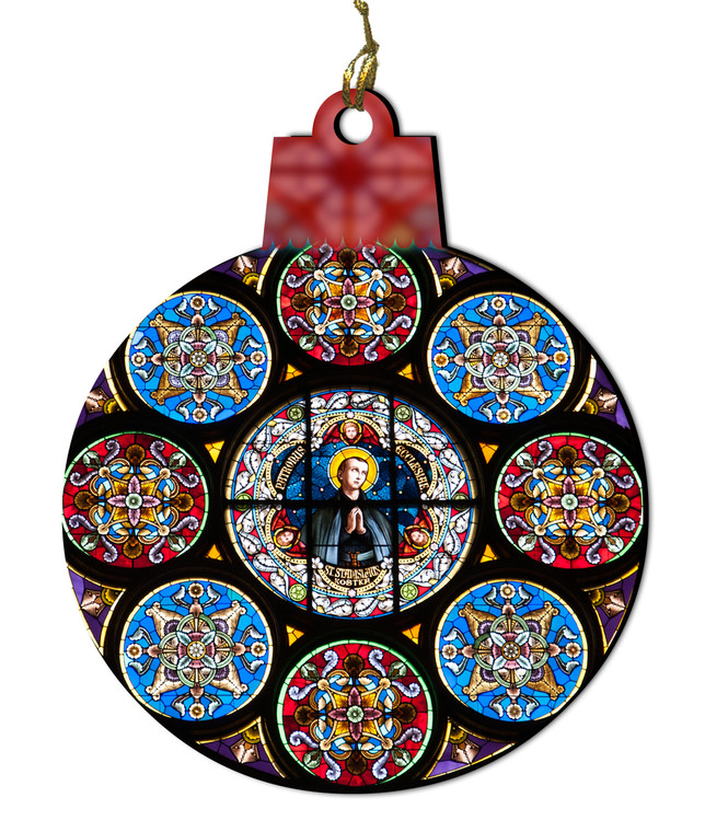 St. Stanislaus Kostka Stained Glass Wood Ornament St. Stanislaus Kostka Stained Glass Wood Ornament