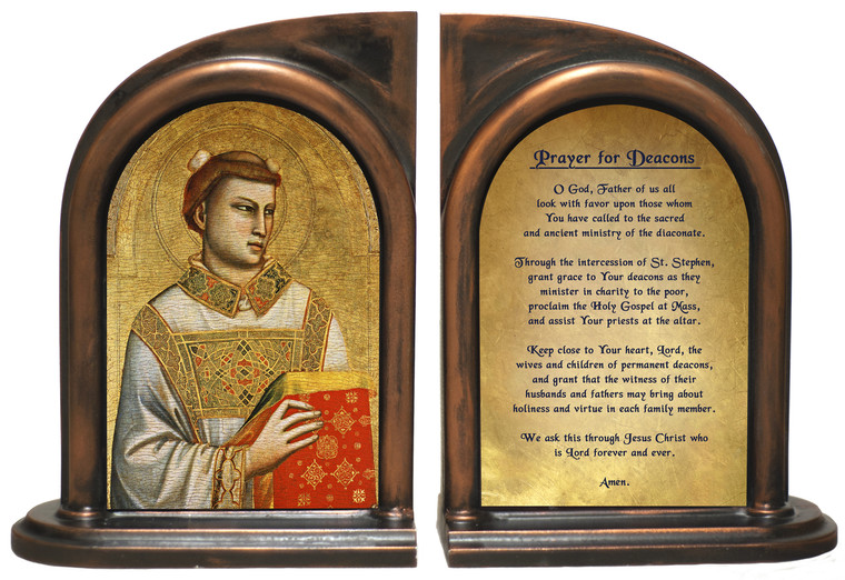 St. Stephen Patron of Deacons Bookends