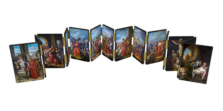 Bertucci Stations of the Cross Hinged Mantle Set