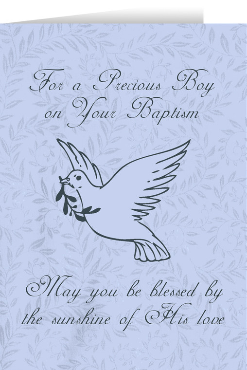 Boy's Baptism Greeting Card