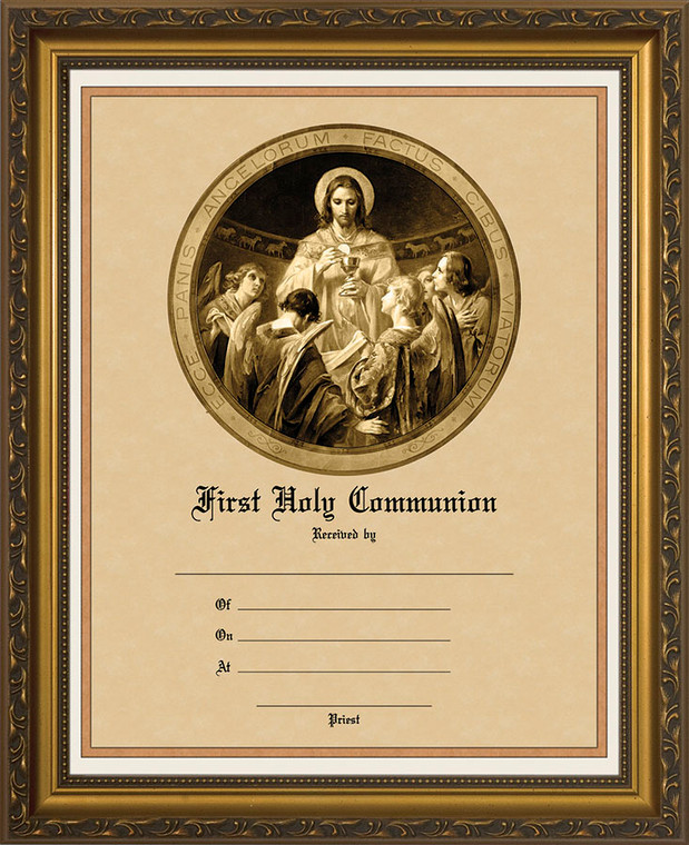 Christ, Bread of Angels - Gold Framed Certificate