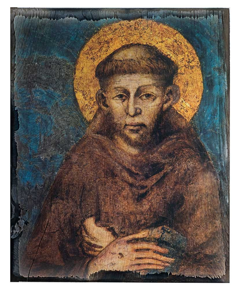 St. Francis by Cimabue Rustic Wood Icon Plaque - Catholic to the Max ...