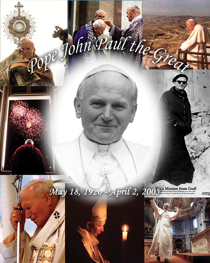 Pope John Paul the Great Poster Catholic to the Max Online Catholic