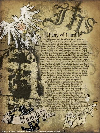 Lit. of Humility Poster - Catholic to the Max - Online Catholic Store