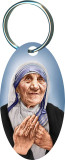 St. Teresa of Calcutta Oval Keychain