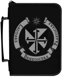 Personalized Bible Cover with Dominican Shield Graphic - Black