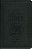 Laser Embossed Catholic Bible with Coastguard Cover - Black NABRE