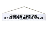 "Consult Not Your Fears" Pope St. John XXIII Quote Plaque