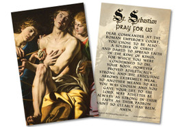 St. Sebastian Holy Card