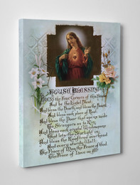 House Blessing Gallery Wrapped Canvas - Catholic to the Max - Online ...