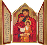 Holy Family Icon Triptych Plaque