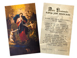 Spanish Mary Undoer of Knots "Madre del Amor" Prayer Holy Card