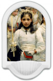 After the First Holy Communion (Detail 1 Girl) Holy Water Font