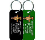 Preach the Gospel Rectangle Keychain