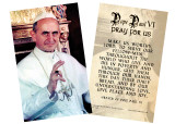 Pope Saint Paul VI Holy Card